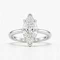 Marquise cut diamond engagement ring