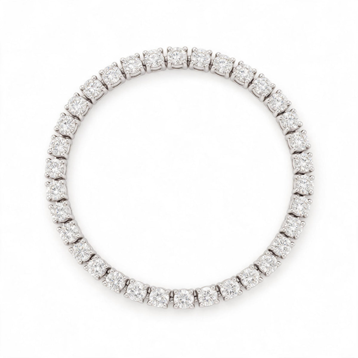 Lab grown diamond tennis bracelet