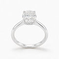Oval cut diamond engagement ring