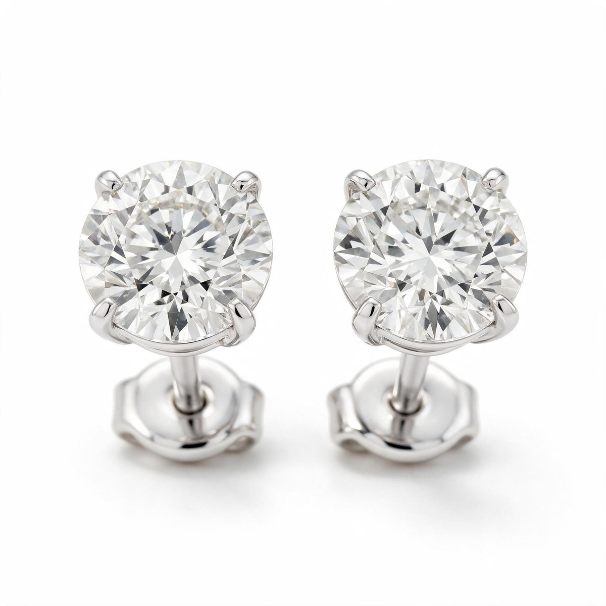 Lab grown diamond stud earrings