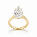 Pear cut diamond engagement ring