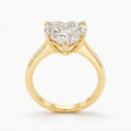 Heart cut diamond engagement ring