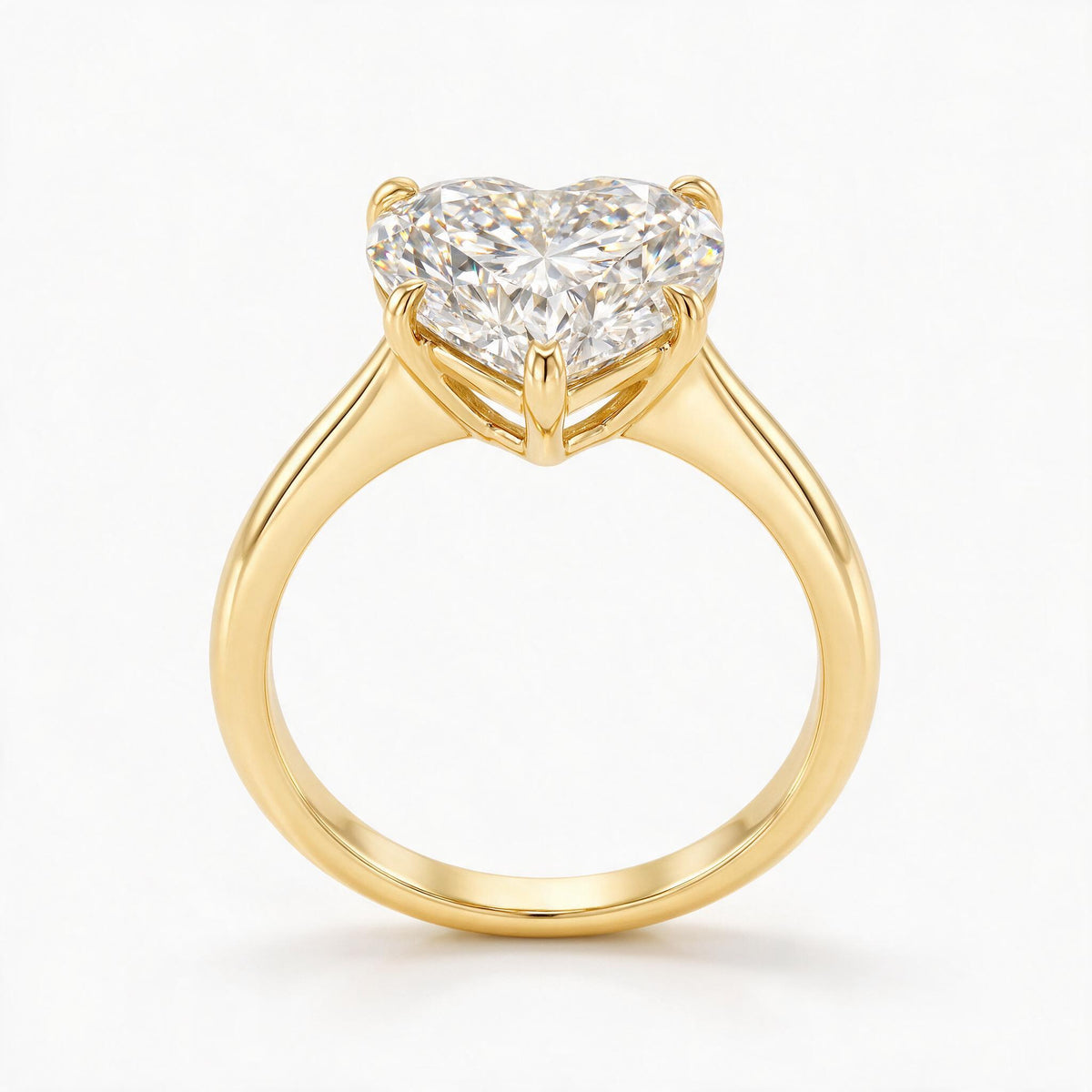 Heart cut diamond engagement ring